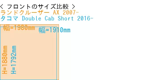 #ランドクルーザー AX 2007- + タコマ Double Cab Short 2016-